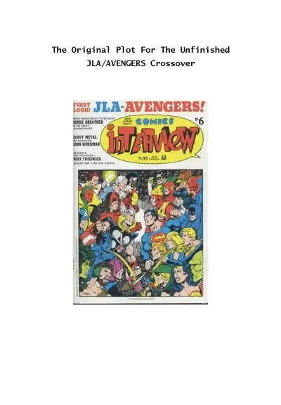 دانلود کمیک The Original Plot for the Unfinished JLA – Avengers Crossover (1983)