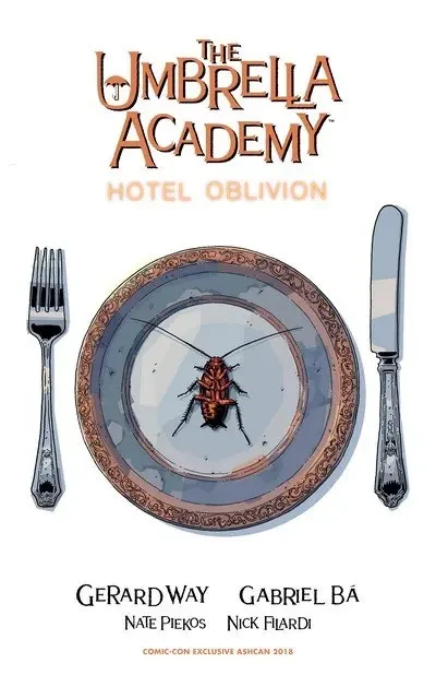 دانلود کمیک The Umbrella Academy – Hotel Oblivion Ashcan (Convention Exclusive) (2018)