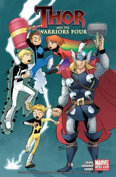دانلود کمیک Thor and the Warriors Four #1 – 4 (2010)