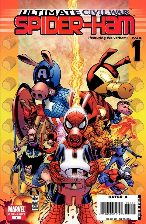 دانلود کمیک Ultimate Civil War – Spider-Ham #1 (2007)