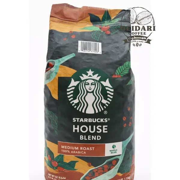 دانه قهوه استارباکس مدل هوس بلند House blend یک کیلویی