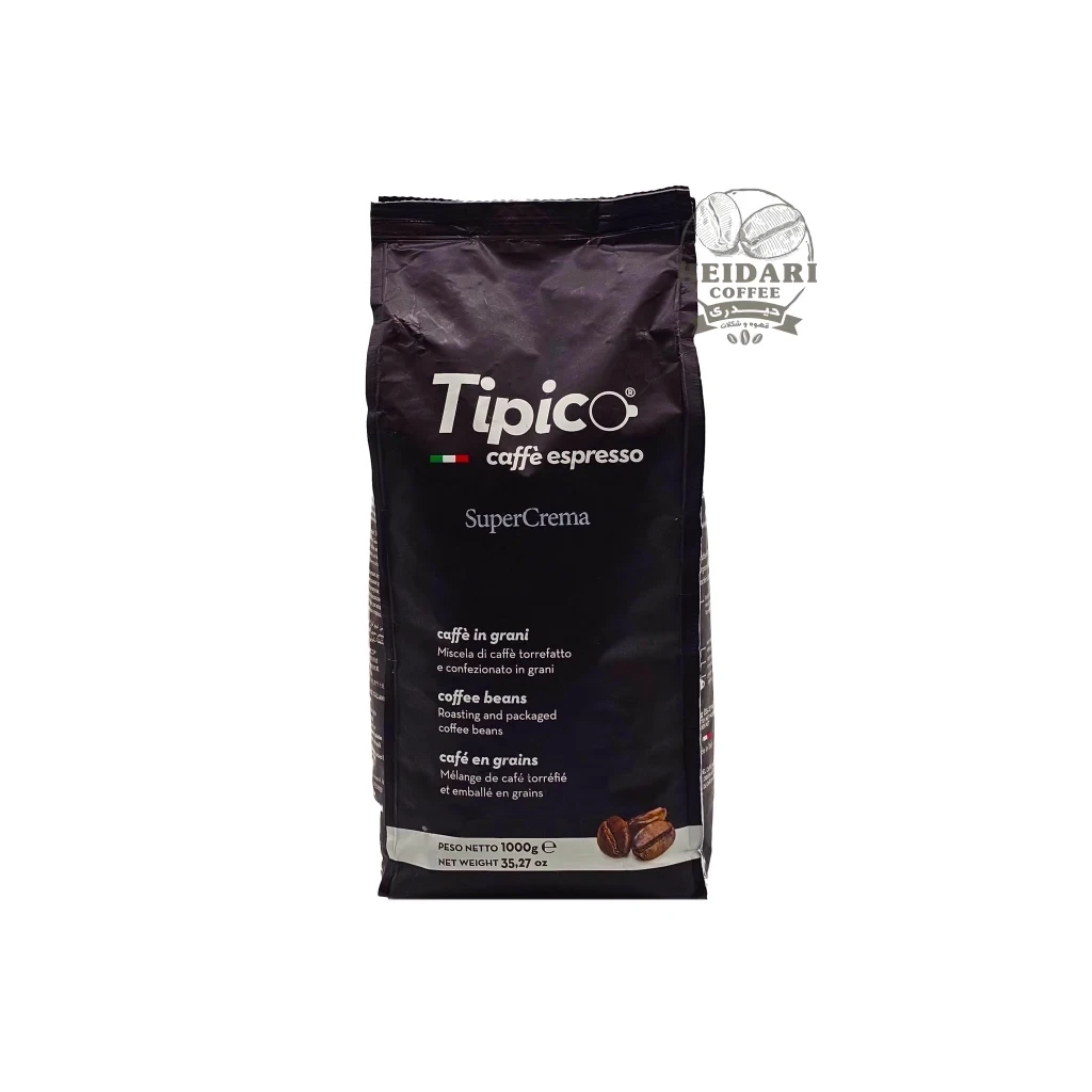 دانه قهوه تیپیکو سوپر کرما |Tipico Super Crema| _ وزن ۱۰۰۰ گرم