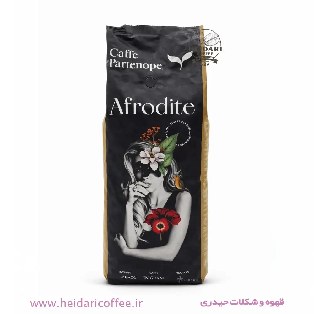 دانه قهوه پارتنوپه (Caffè Partenope) مدل Afrodite – وزن ۱ کیلوگرم