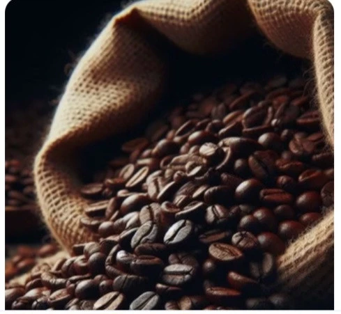 دانه قهوه کم کافیین