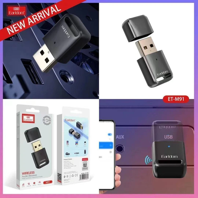 دانگل و گیرنده بلوتوثی موزیک ارلدام مدل m91