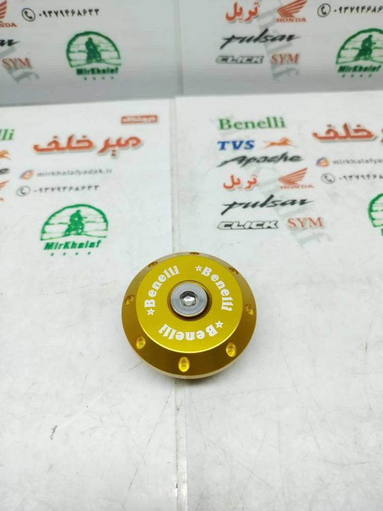 درب (قاب) کاور بغل شاسی و کمک تزئینی اسپرت رنتال cnc موتور بنلی 300 دوسیلندر و ریس سمت چپ زرد طلایی