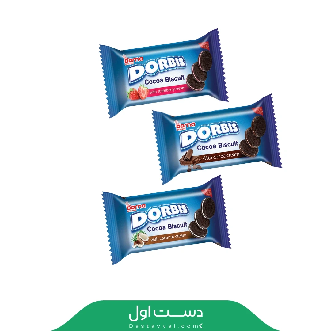 دربیس 240 گرمی کاکائو با کرم توت فرنگی