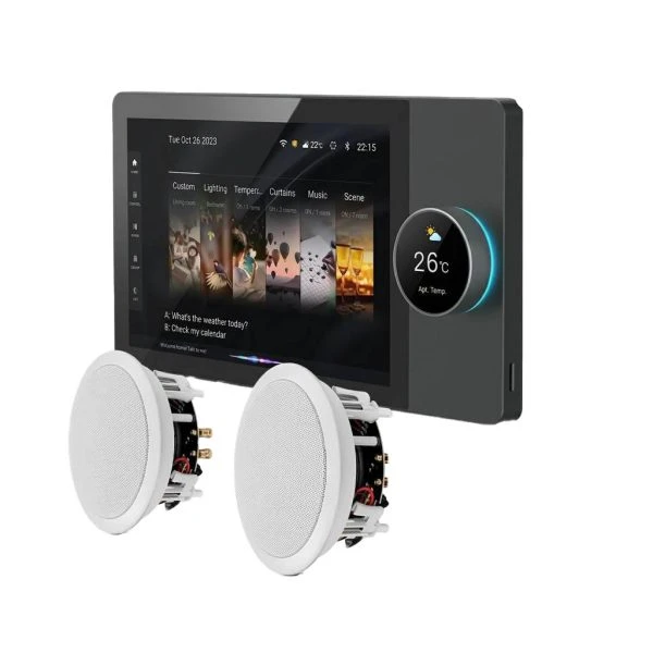 دروازه خانه هوشمند با صفحه نمایش لمسی کامل ۸ اینچی مدل GS-F8-2CH