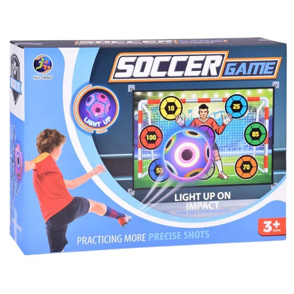 دروازه فوتبال پارچه ای با توپ های چسبی قابل حمل Soccer Game