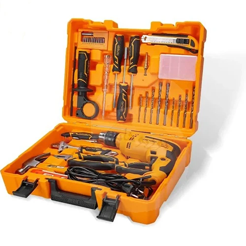 دریل برقی 710 وات دینگی پک 28 پارچه مدلAJ01044Electric drill 710 watts dinghy pack 28 pieces