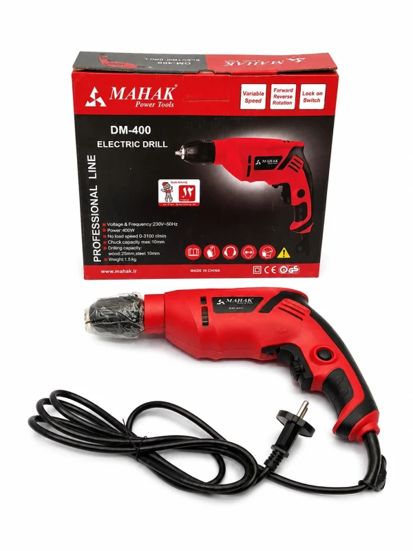 دریل برقی محک مدل DM-400 (توان 400 وات)