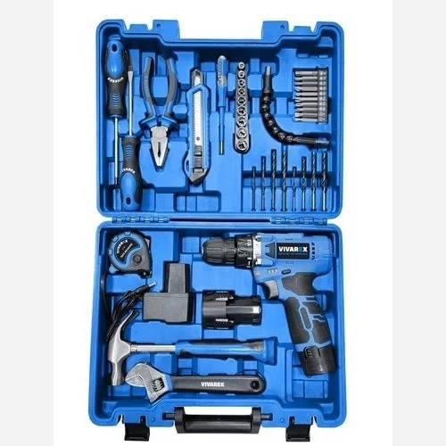 دریل شارژی 12 ولت 40 پارچه ویوارکس با لوازم دو باتری و گارانتی مدل VIVAREX VR1240-CDK