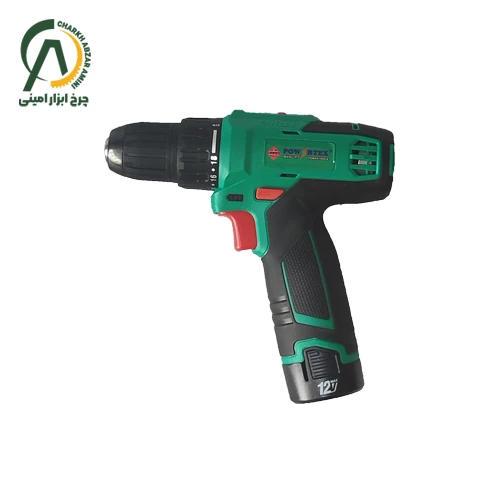 دریل شارژی 12 ولت پاورتکس مدل PPT-SD-10-ELI