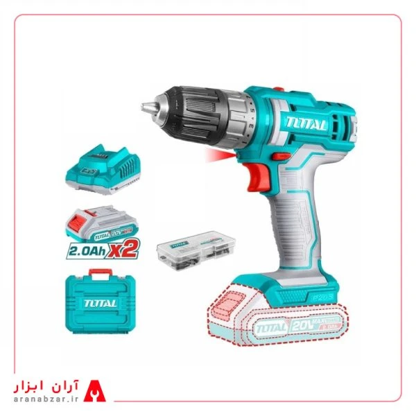 دریل شارژی 20 ولت توتال مدل TDLI200528