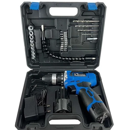 دریل شارژی دوباطری با لوازم ویوارکس VIVAREX مدل VR12V-2A 4