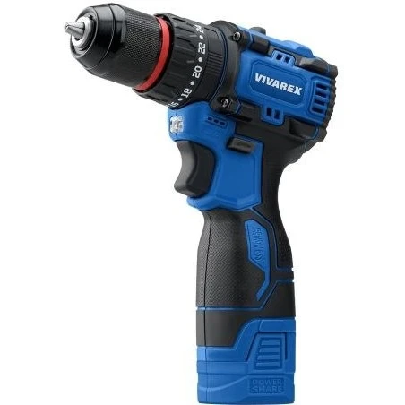 دریل شارژی ویوارکس 16.8 ولت مدل VR1608-BLX با دو باتری و سه نظام فلزی اتوماتیک