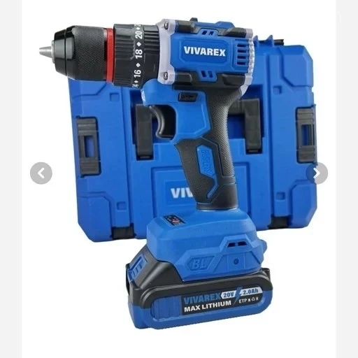 دریل شارژی چکشی براشلس 20 ولت ویوارکس مدل VR2010V-BLX
