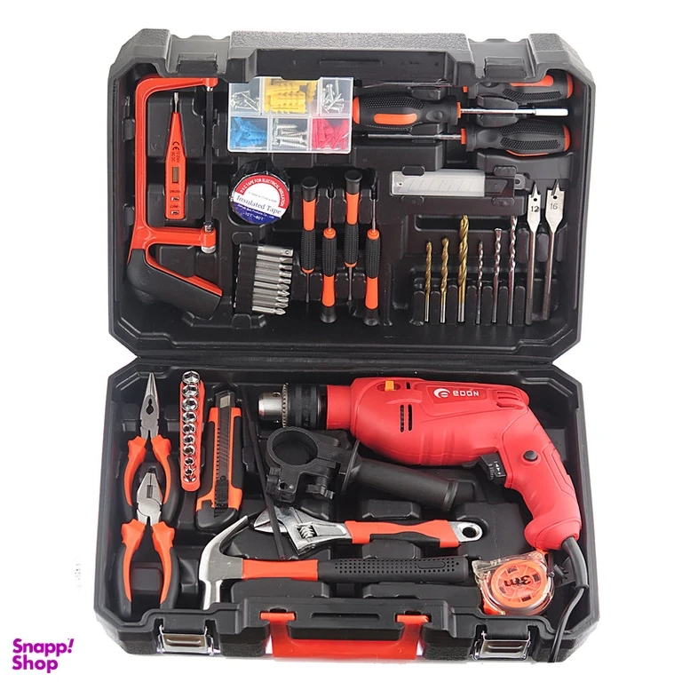 دریل چکشی ادون مدل ED-115TZ مجموعه 46 عددی