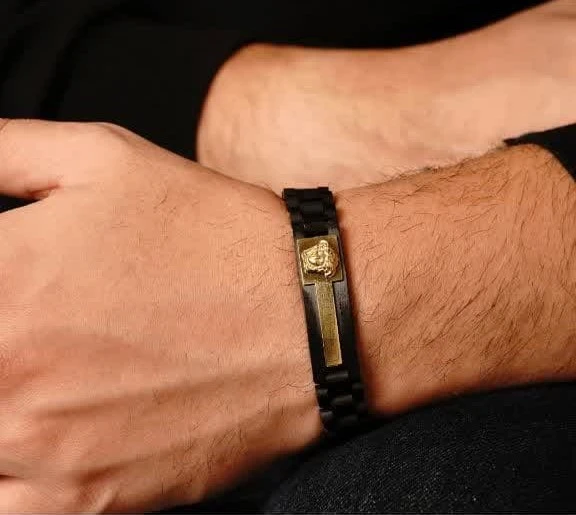 دستبند استیل ROLEX سایز 12میل دورنگ
