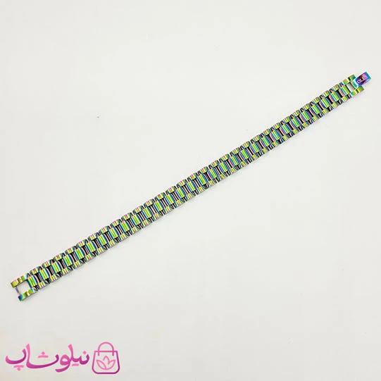 دستبند اسپرت طرح رولکس با رنگ هولوگرامی کد 4891