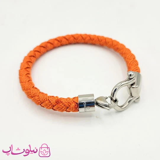 دستبند امگا برزنتی نارنجی های کپی