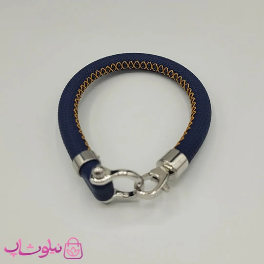 دستبند امگا رابر سرمه ای مردانه سایز لارج کیفیت مستر (طراحی جدید) کد 1350