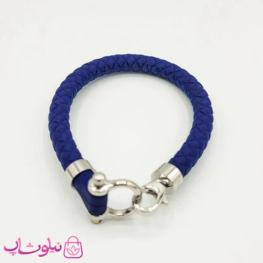 دستبند امگا رابر سرمه ای مردانه کیفیت مستر کد 650