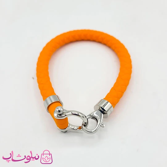 دستبند امگا رابر نارنجی مردانه زنانه کیفیت مستر کد 650