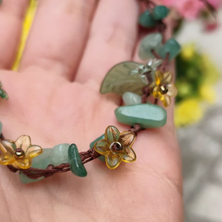 دستبند اونتورین طبیعی Forest Nymph’s Collection