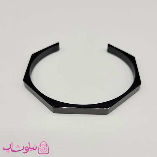 دستبند بنگل مردانه مدل سون مشکی رنگ کد 450