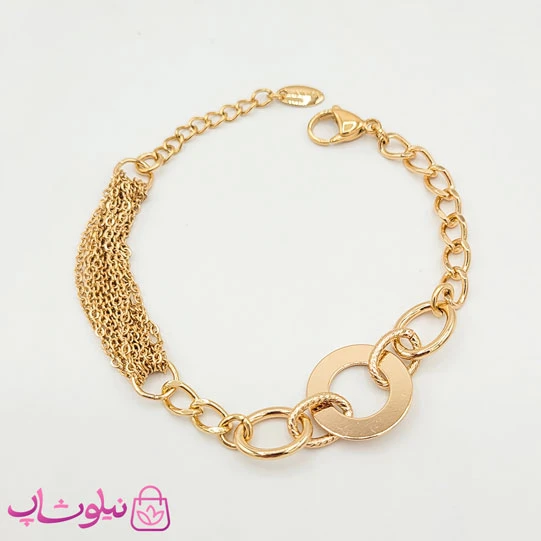 دستبند دخترانه ژوپینگ با زنجیر ترکیبی کد 1690
