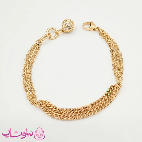 دستبند دخترانه ژوپینگ چند زنجیری کد 132