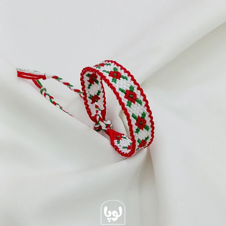 دستبند دوستی دخترانه طرح گل رز رنگ سفید