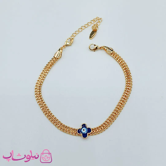 دستبند زنانه ysx مدل چشم نظر طلایی کد 1591