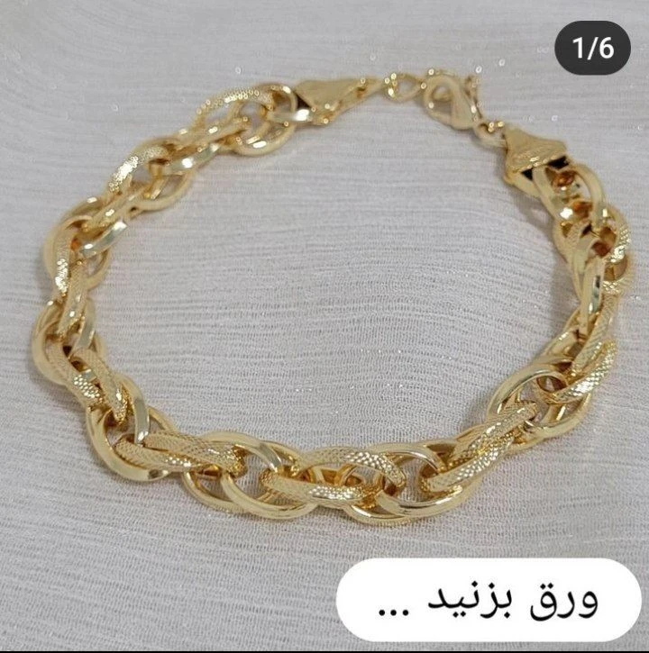 دستبند زنانه طرح طلا مدل شانل برند شین (Shin)