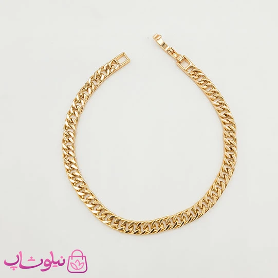 دستبند زنانه ظریف ژوپینگ طرح کارتیه طلایی 18 سانت 4 میل کد 1491