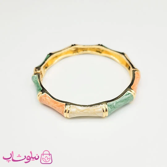 دستبند زنانه مدل بامبو (استخوانی) سه رنگ کد 2498
