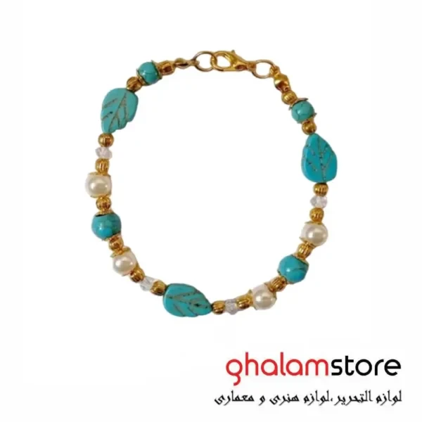 دستبند زنانه مدل برگ کد D.C