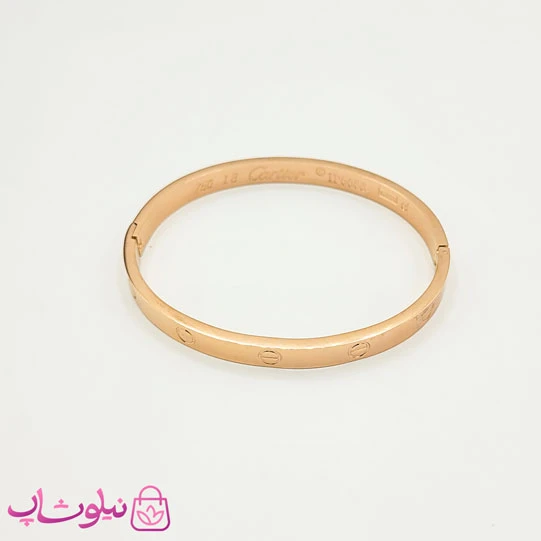 دستبند زنانه مردانه مدل کارتیه لاو رزگلد کد 250
