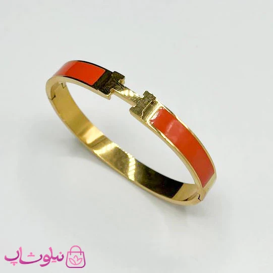 دستبند زنانه هرمس رنگ نارنجی کد 200