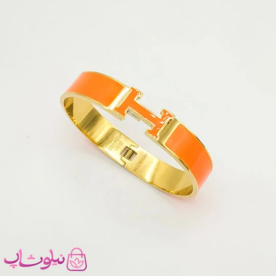 دستبند زنانه هرمس رنگ نارنجی کد 420