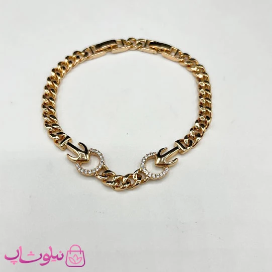 دستبند زنانه ژوپینگ زنجیری طرح لنگر کد 280