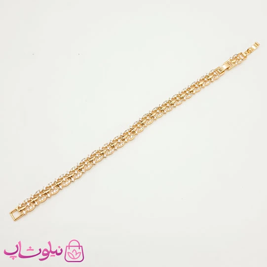 دستبند زنانه ژوپینگ طرحدار پرنگین کد 4492