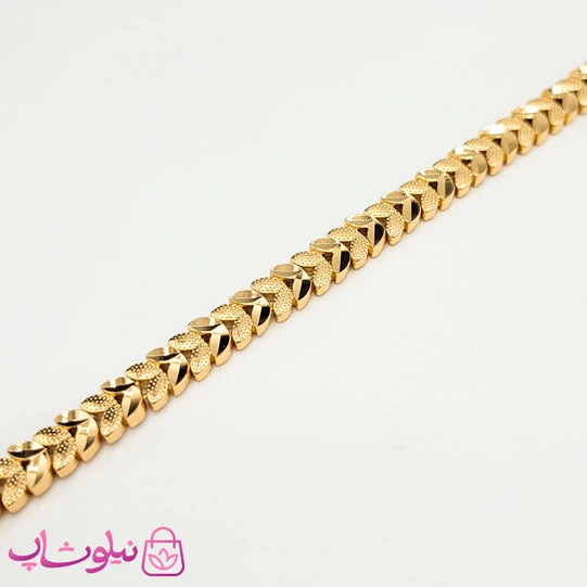 دستبند زنانه ژوپینگ مدل برگ کد 7991