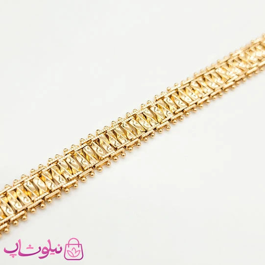 دستبند زنانه ژوپینگ مدل جلفایی زنجیری پهن کد 6991