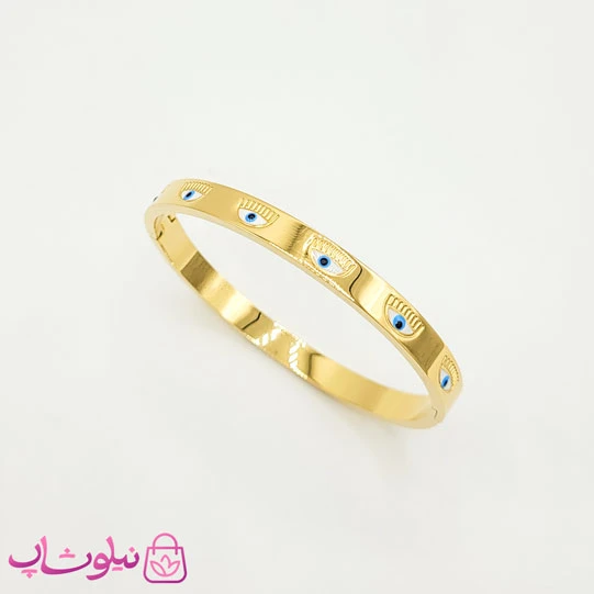 دستبند زنانه کیارا فرانی طرح چشم طلایی کد 198
