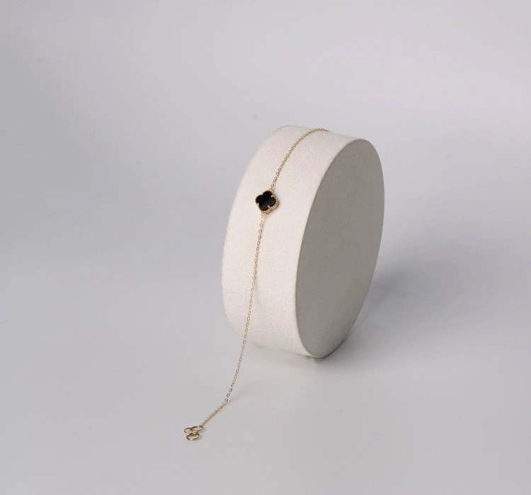 دستبند طلای ونکلیف (Van Cleef) سنگ رنگی