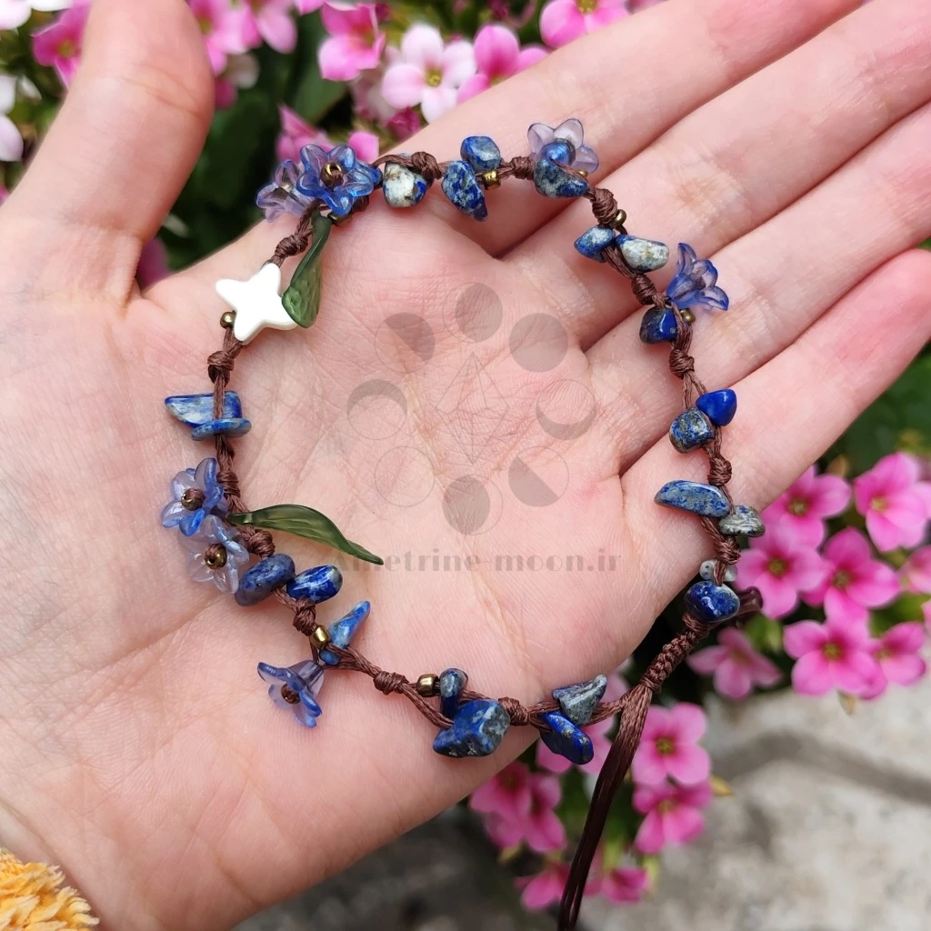 دستبند لاجورد طبیعی Forest Nymph’s Collection