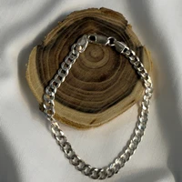 دستبند نقره مردانه طرح ساده