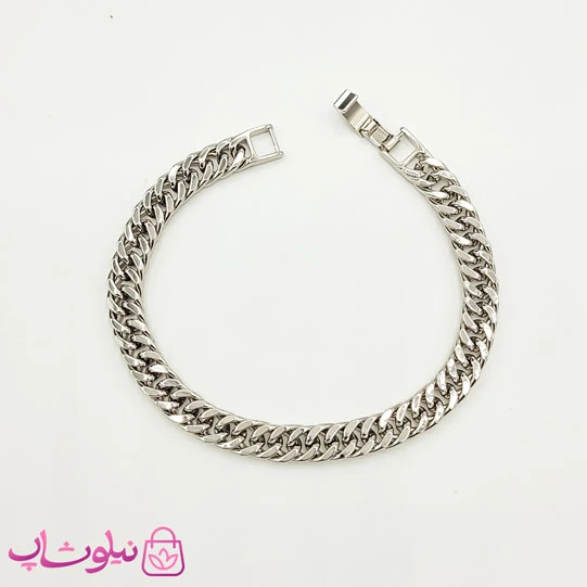 دستبند ژوپینگ زنانه کارتیه نقره ای 20 سانت 7 میل کد 4891